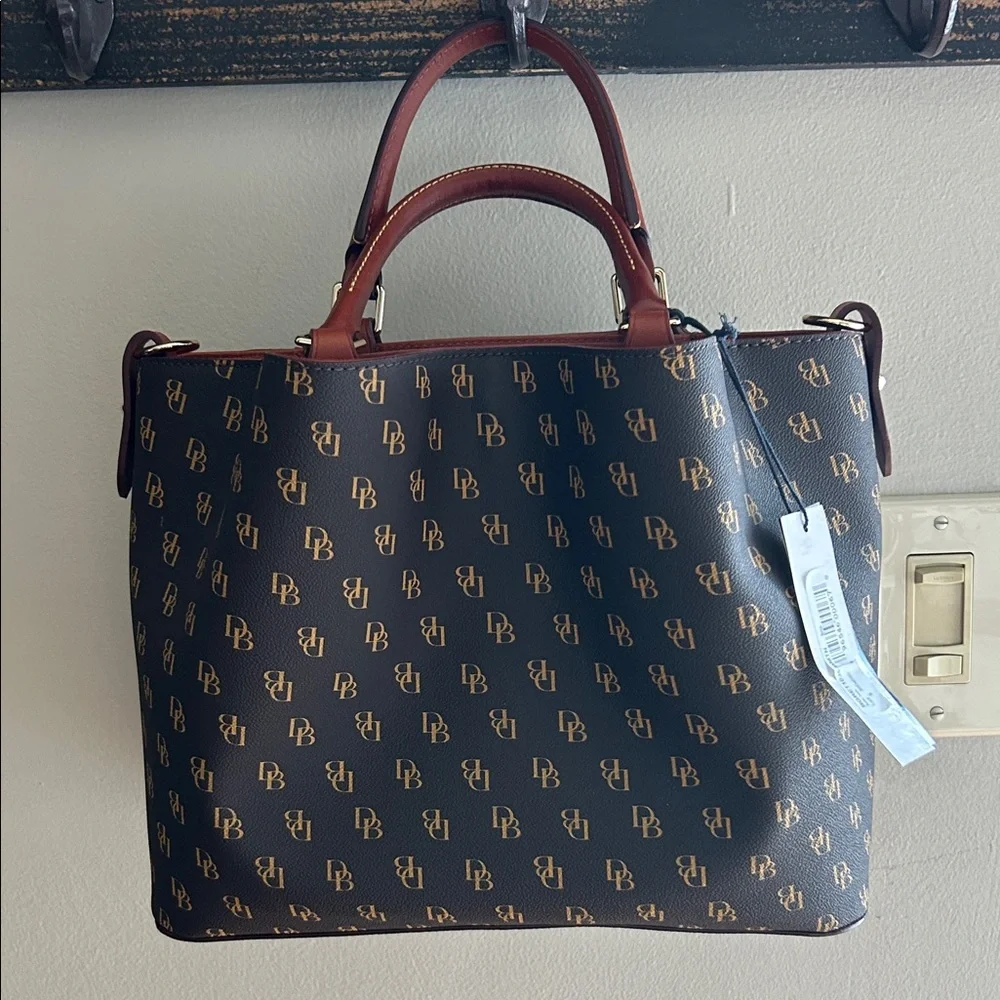 Dooney & Bourke Gretta Brenna Satchel in Brown Tmoro
